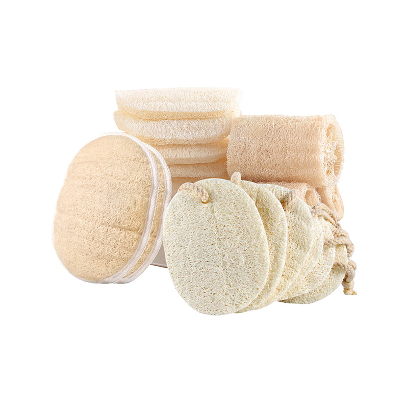 100% natural de baie Luffa Scrubber Body Burete Exfoliant Loofah Tampoane pentru SPA